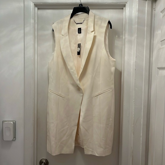 WHITE HOUSE/ BLACK MARKET Women’s Blazer (Ivory) Size 14 (NWT) - Picture 1 of 6